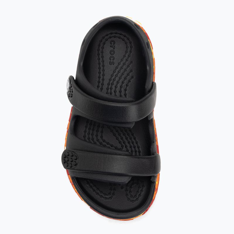 Sandały dziecięce Crocs Crocband Cruiser Flames black 5