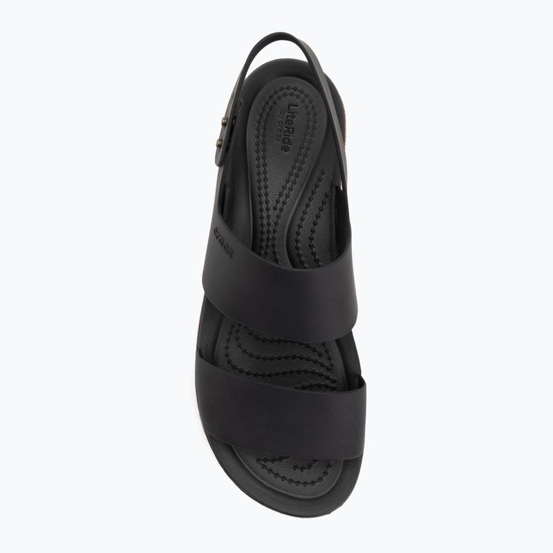 Sandały damskie Crocs Brooklyn Cork Low Wedge black/black 5