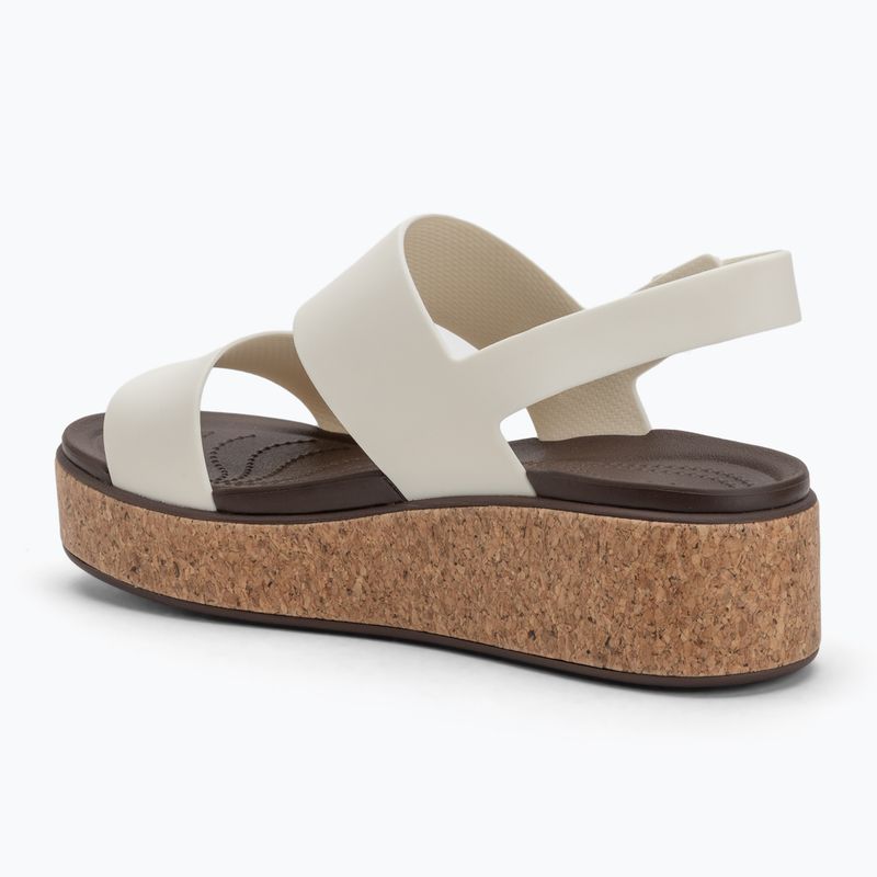 Sandały damskie Crocs Brooklyn Cork Low Wedge chalk 3