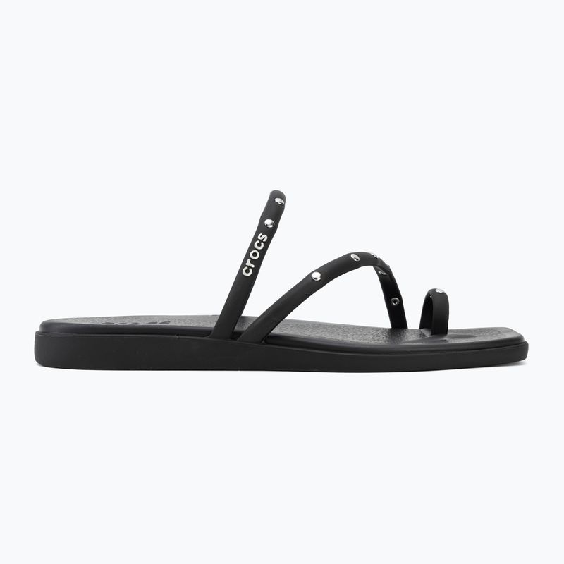Klapki damskie Crocs Miami Studded Toe Loop black 2