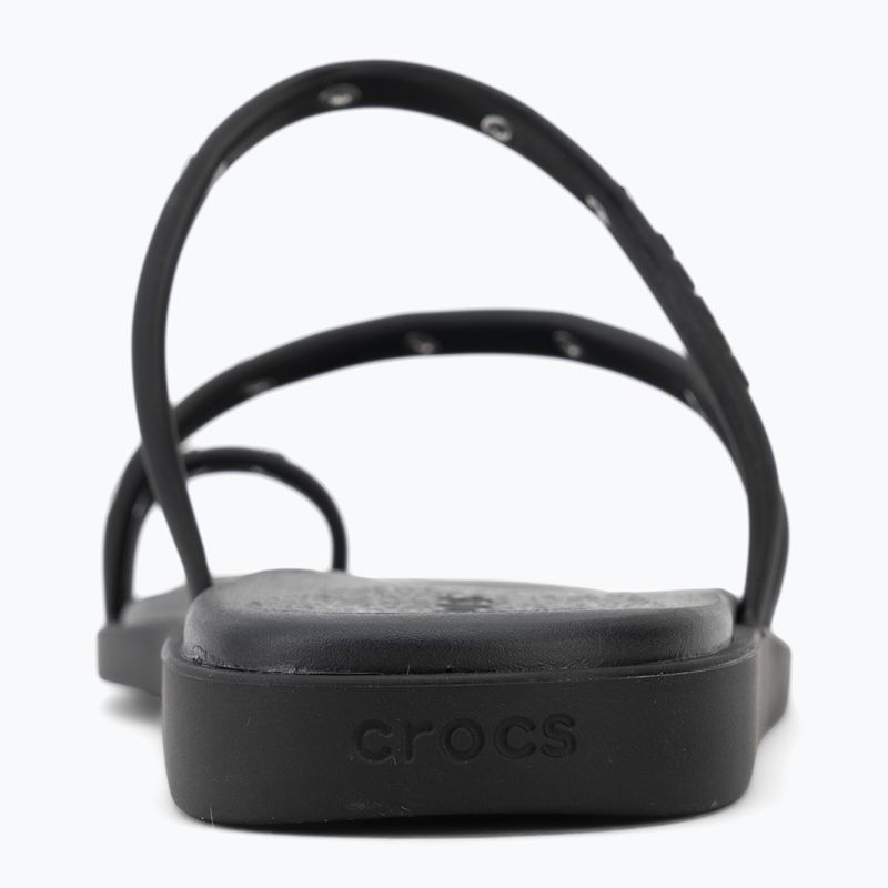 Klapki damskie Crocs Miami Studded Toe Loop black 6