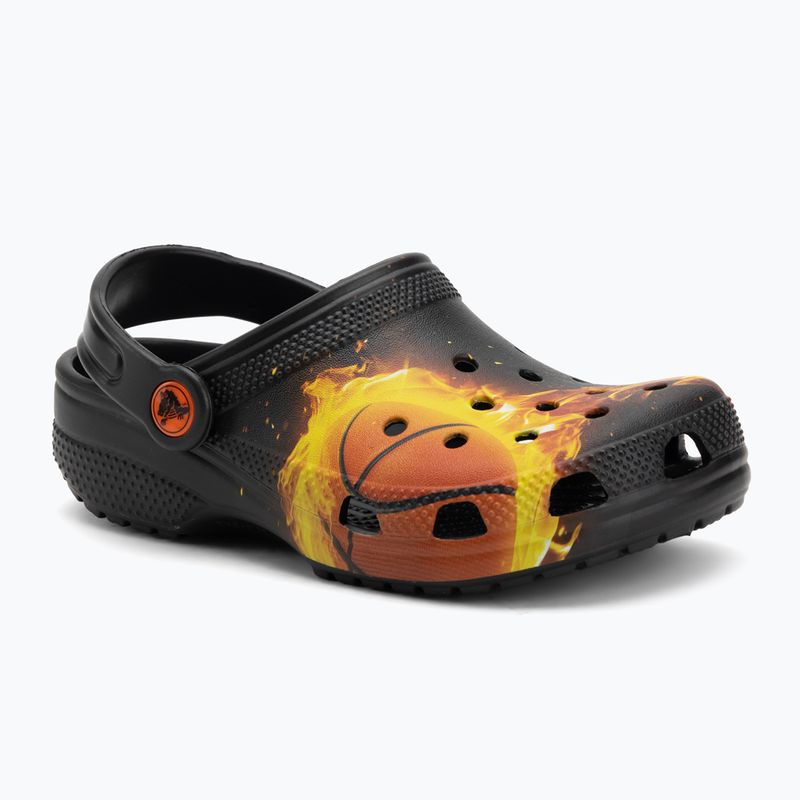 Klapki dziecięce Crocs Flaming Bball Clog Kids black 2