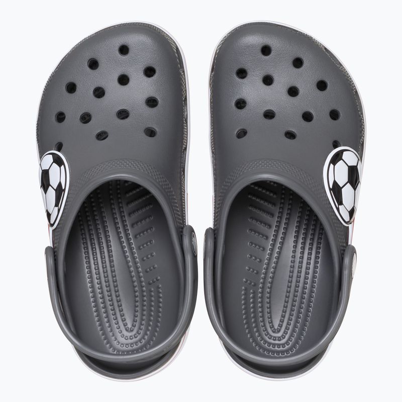 Klapki dziecięce Crocs Classic Soccer Band Clog Kids slate grey 13