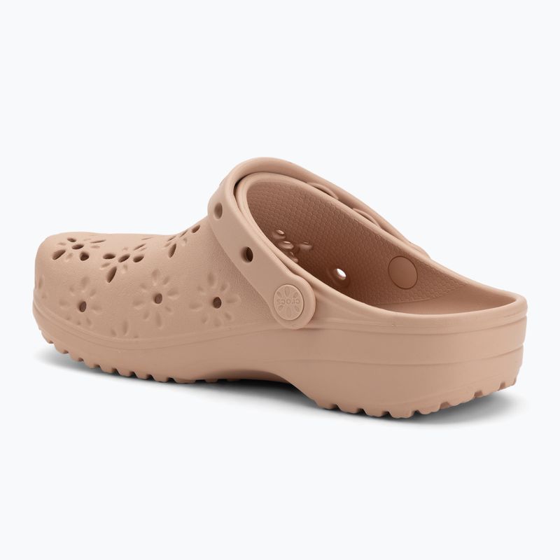 Klapki Crocs Classic Floral Cutout Clog pink caramel 4