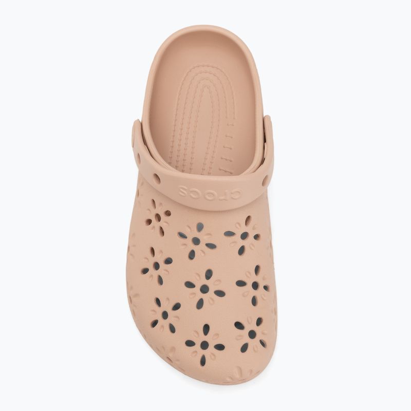 Klapki Crocs Classic Floral Cutout Clog pink caramel 6