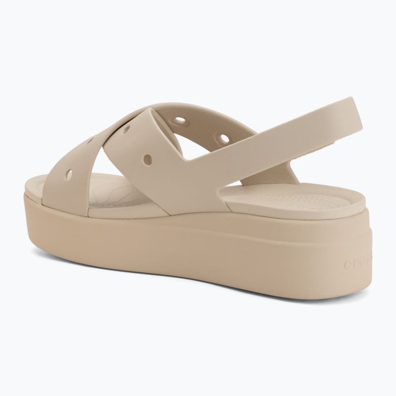 Sandały damskie Crocs Broklyn 4U Cross Strap frappe 3