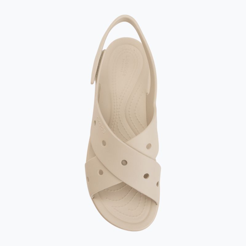 Sandały damskie Crocs Broklyn 4U Cross Strap frappe 5