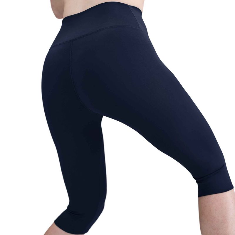 Legginsy damskie Nike One High Waisted Capri midnight navy/white 5