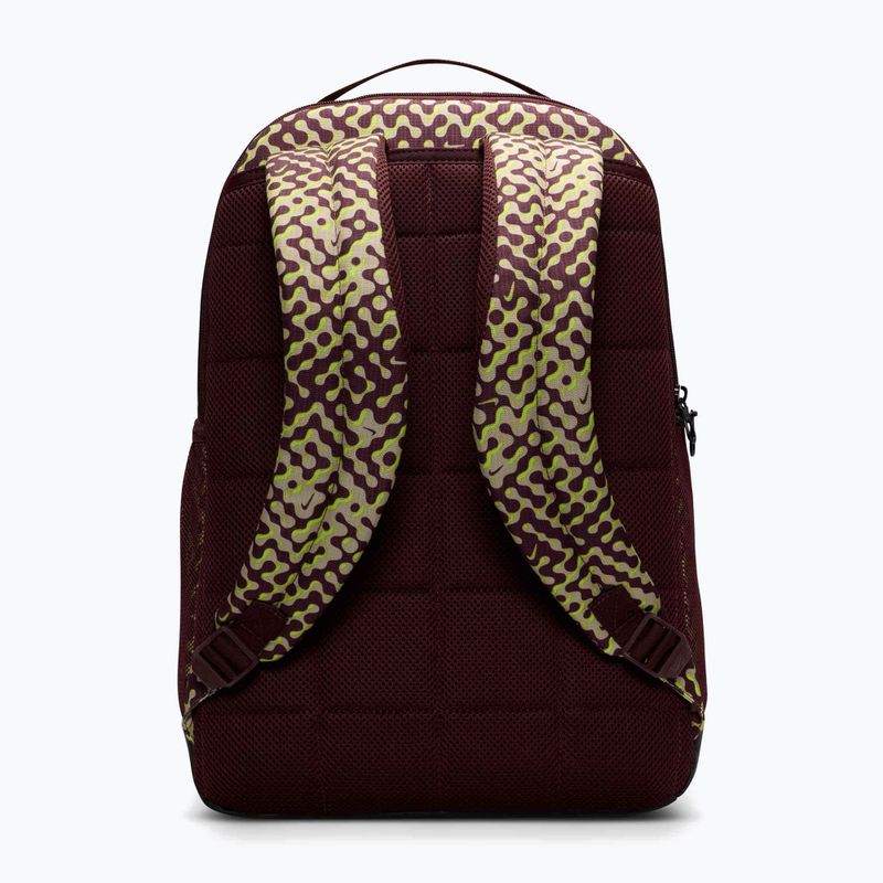 Plecak treningowy Nike Brasilia 9.5 24 l burgundy crush/black/volt 3