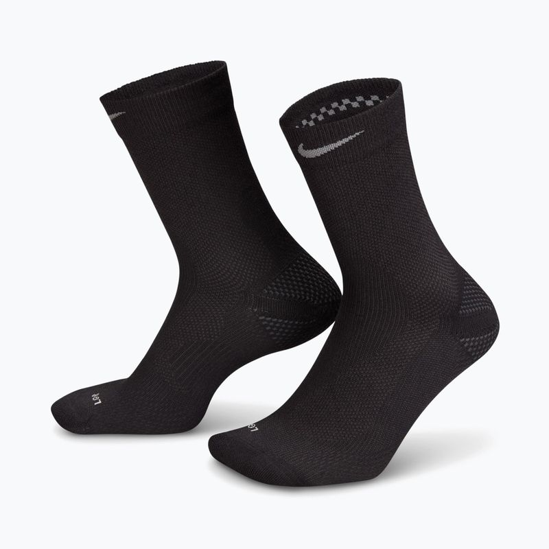 Skarpety Nike Running Lightweight Crew black/dark smoke grey/smoke grey