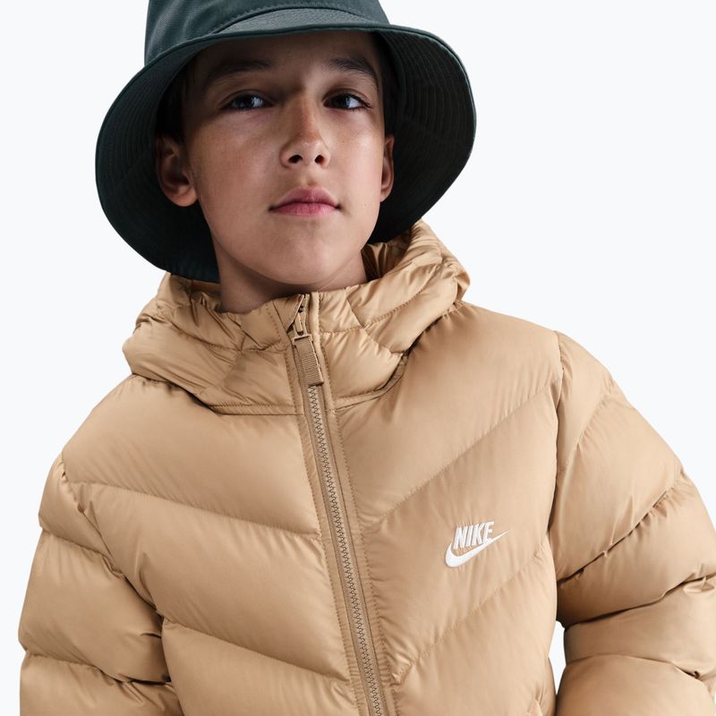Kurtka ocieplana dziecięca Nike Sportswear All Day Play hemp/white 6