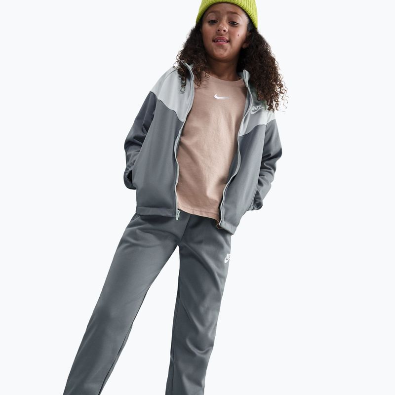 Dres dziecięcy Nike Sportswear smoke grey/light smoke grey/white 3