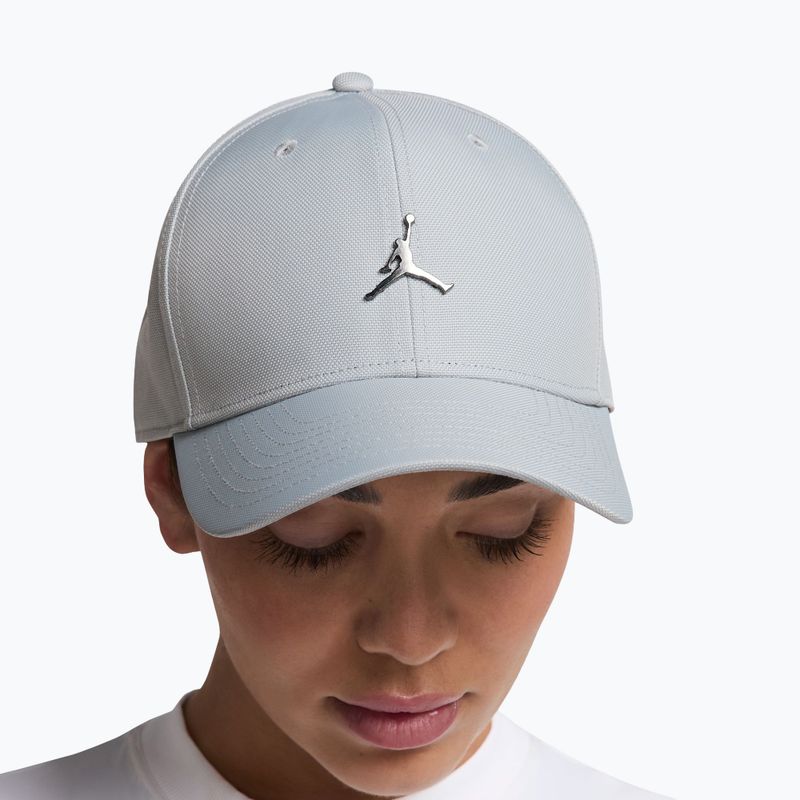 Czapka z daszkiem Jordan Rise Structured Metal Jumpman light smoke grey/R511 7
