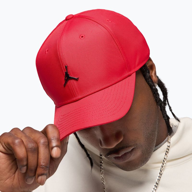 Czapka z daszkiem Jordan Rise Structured Metal Jumpman gym red/r511 8