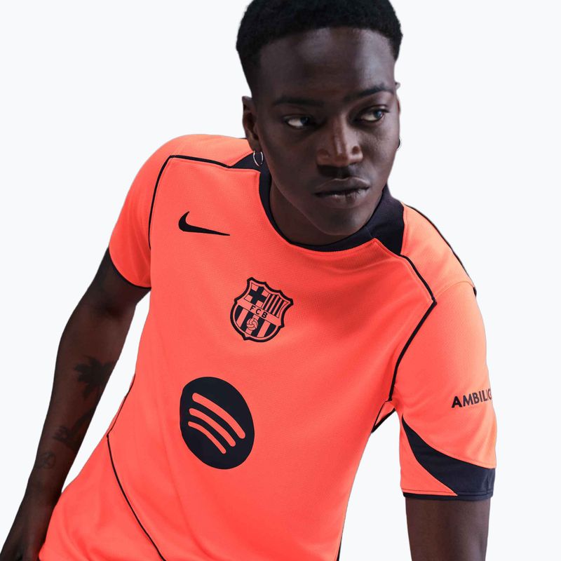 Koszulka piłkarska męska Nike FC Barcelona 2025/26 Stadium Third bright mango/midnight navy/midnight navy 6