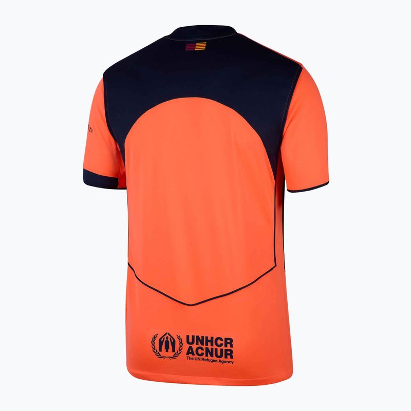 Koszulka piłkarska męska Nike FC Barcelona 2025/26 Stadium Third bright mango/midnight navy/midnight navy 8