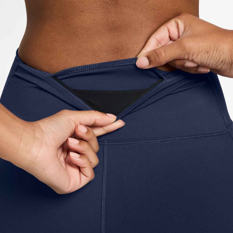 Spodenki damskie Nike One High Waisted 8" Biker midnight navy 4