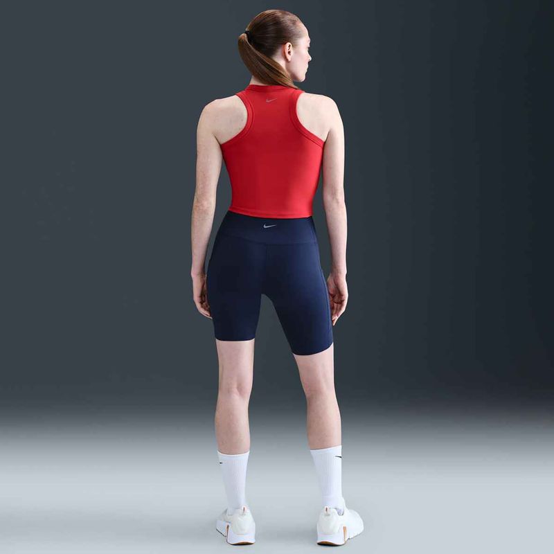 Spodenki damskie Nike One High Waisted 8" Biker midnight navy 10