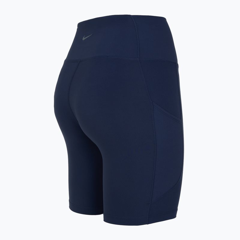 Spodenki damskie Nike One High Waisted 8" Biker midnight navy 8
