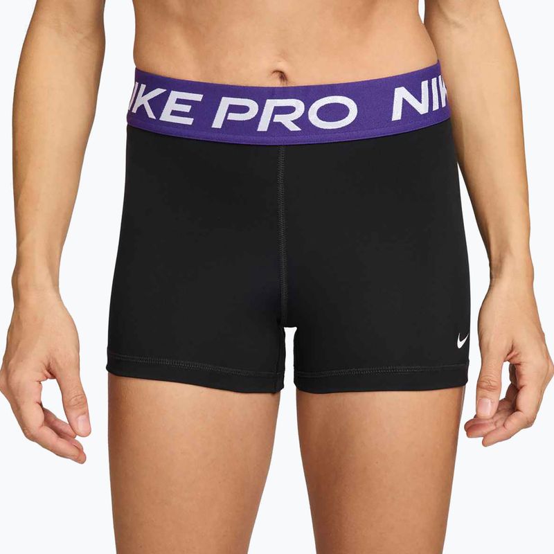Spodenki damskie Nike Pro 365 3" black/court purple/white