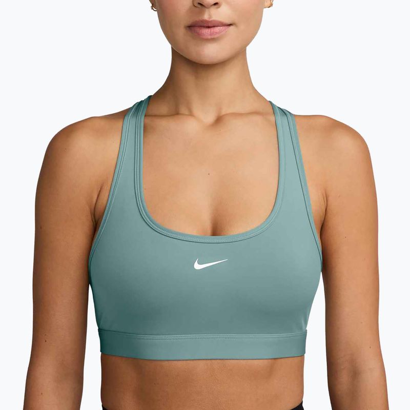 Biustonosz treningowy Nike Swoosh Light Support cannon/white 3