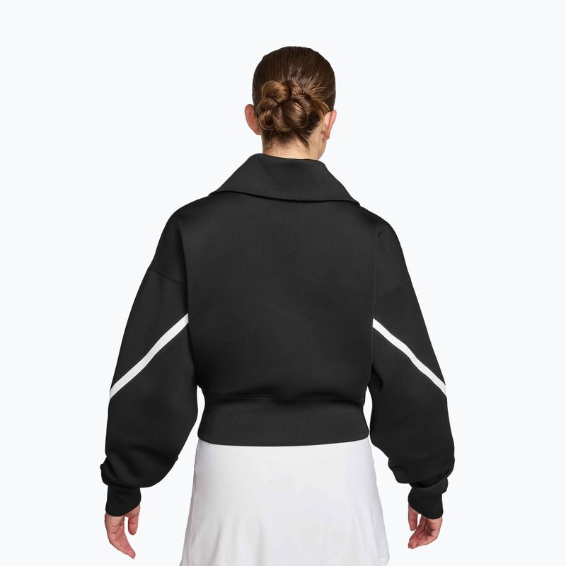 Bluza tenisowa damska Nike Advantage Dri-Fit FZ black/white 2