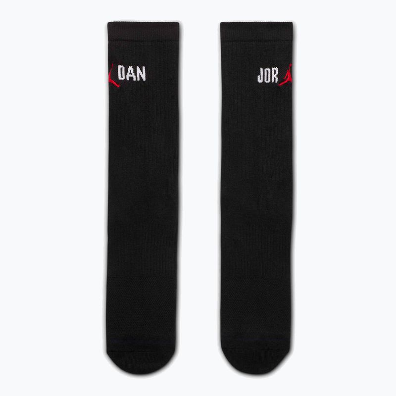 Skarpety Nike Jordan Everyday Crew 1 para black/white/university red 6