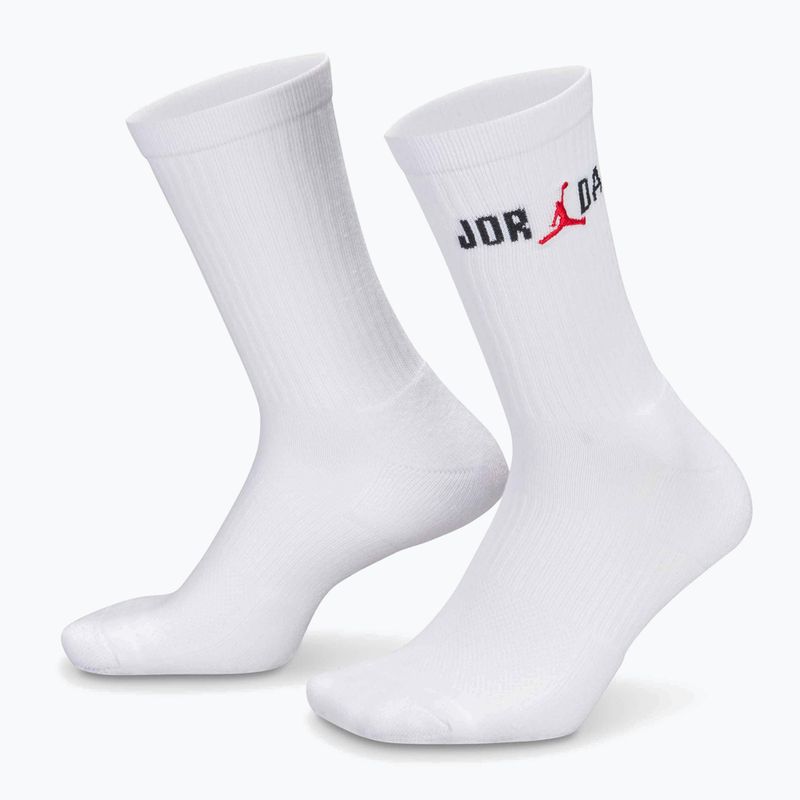Skarpety Jordan Everyday Crew 1 para white/black/university red