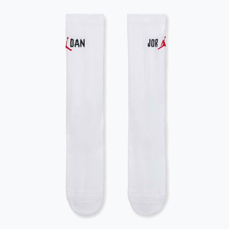 Skarpety Nike Jordan Everyday Crew 1 para white/black/university red 6