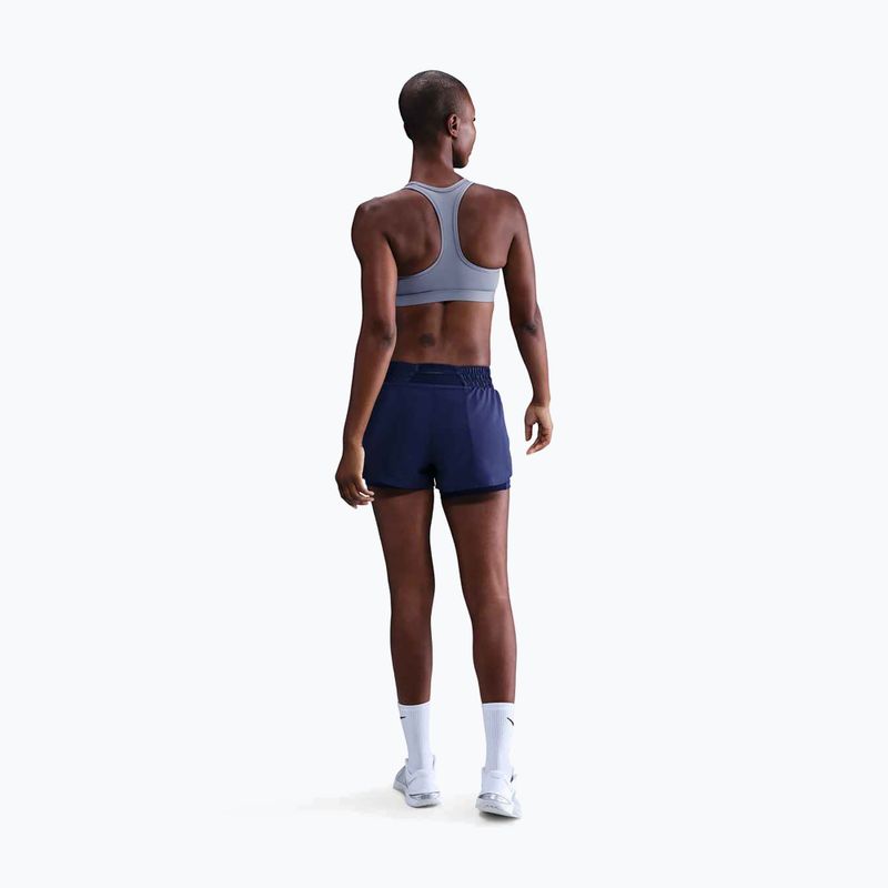 Biustonosz treningowy Nike Swoosh Medium Support world indigo/white 4