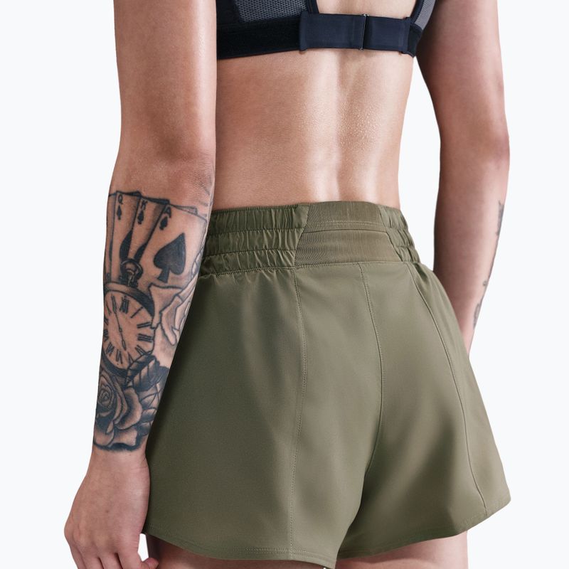 Spodenki damskie Nike One Dri-Fit 3" medium olive 5