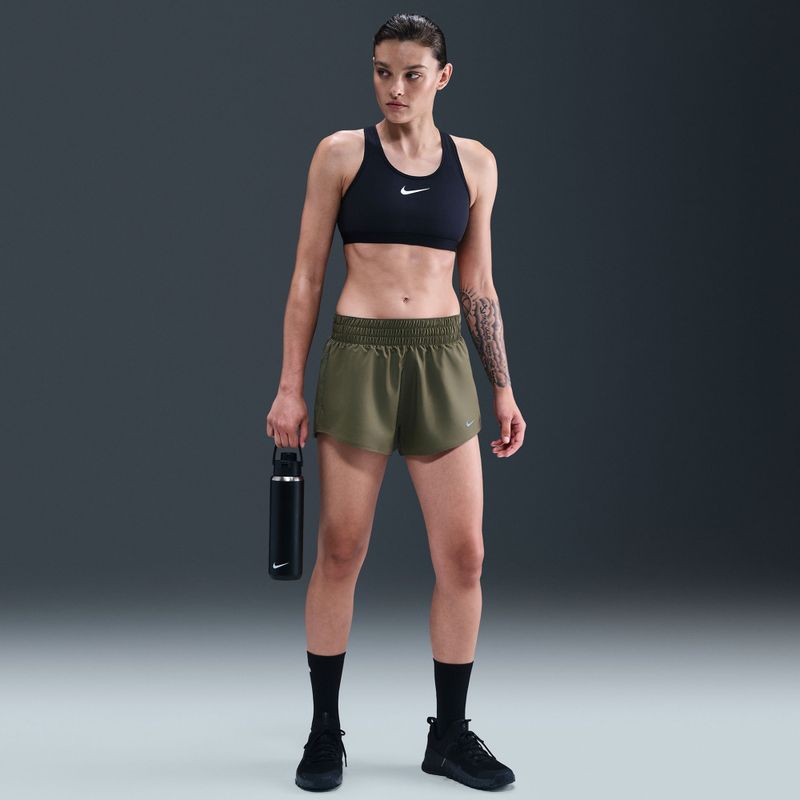 Spodenki damskie Nike One Dri-Fit 3" medium olive 7
