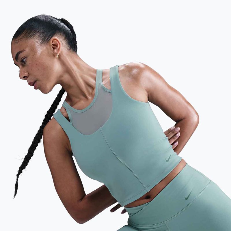 Top treningowy damski Nike One Fitted Dri-Fit Cropped Tank cannon/bicoastal 6