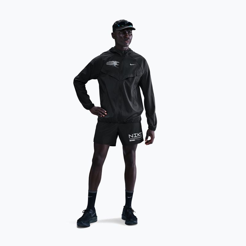 Spodenki do biegania męskie Nike Challenger Winterized 2in1 black/anthracite 2