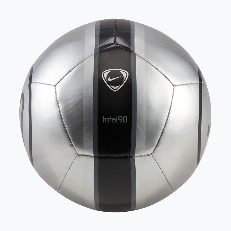 Piłka do piłki nożnej Nike Academy T90 Metallic '26 metallic silver/black/black rozmiar 5