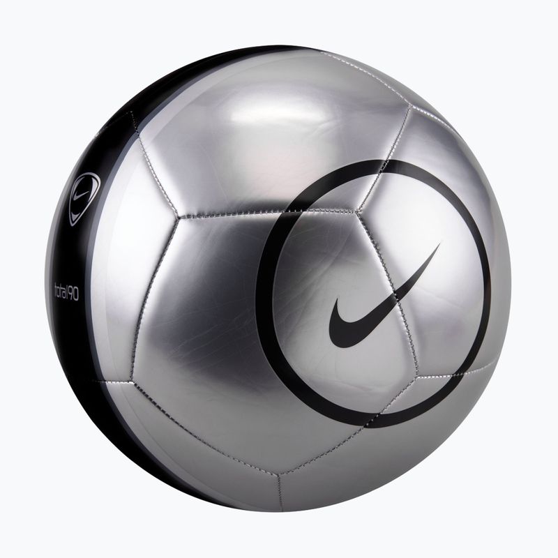 Piłka do piłki nożnej Nike Academy T90 Metallic '26 metallic silver/black/black rozmiar 5 2