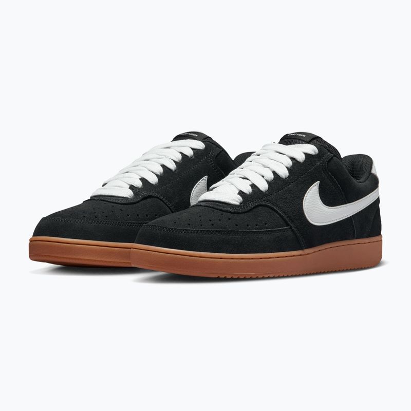 Buty męskie Nike Court Vision Low FL black/gum med brown/white 10