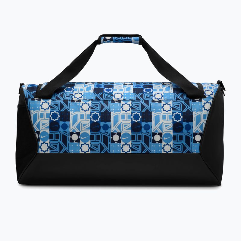 Torba treningowa Nike Brasilia 9.5 Aop 60 l university blue/black/white 3