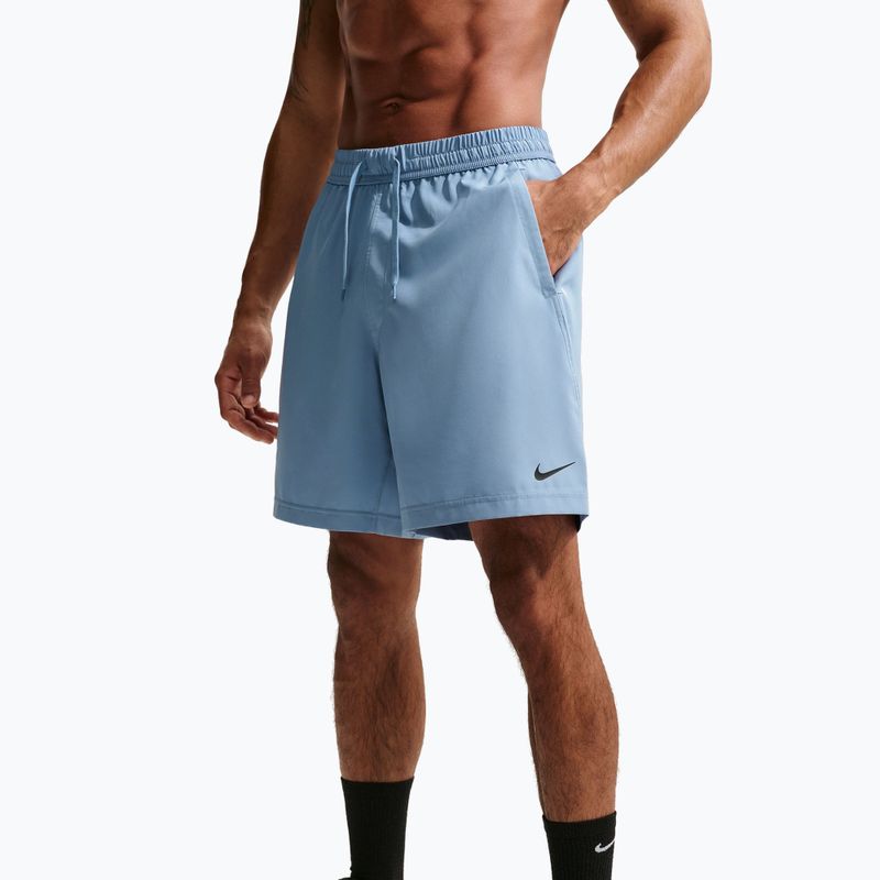 Spodenki do biegania męskie Nike Form Dri-FIT 7" Unlined Versatile work blue/black 2