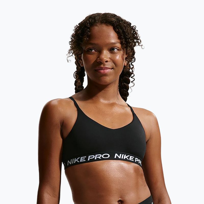 Biustonosz treningowy dziecięcy Nike Pro Indy black
