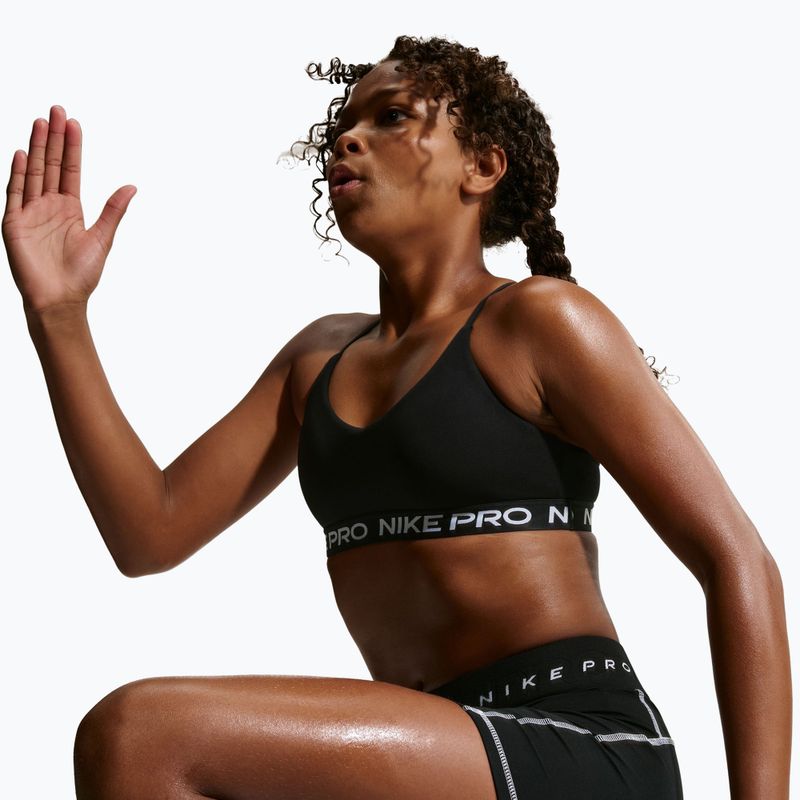 Biustonosz treningowy dziecięcy Nike Pro Indy black 6