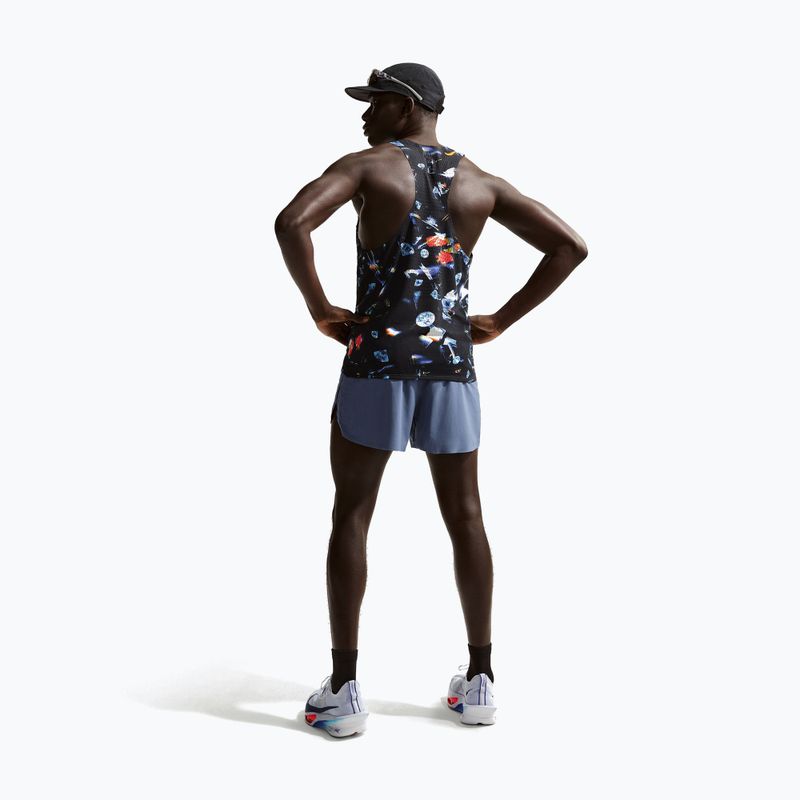 Koszulka do biegania męska Nike AeroSwift Dri-Fit ADV Singlet black/laser orange 3