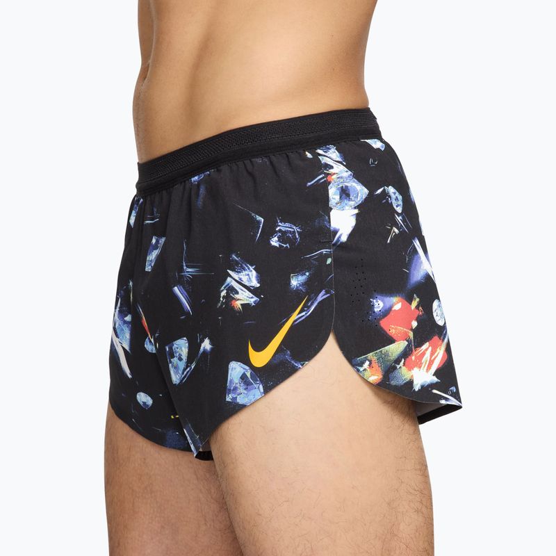 Spodenki do biegania męskie Nike AeroSwift Dri-Fit ADV Brief Lined 2" black/laser orange 3