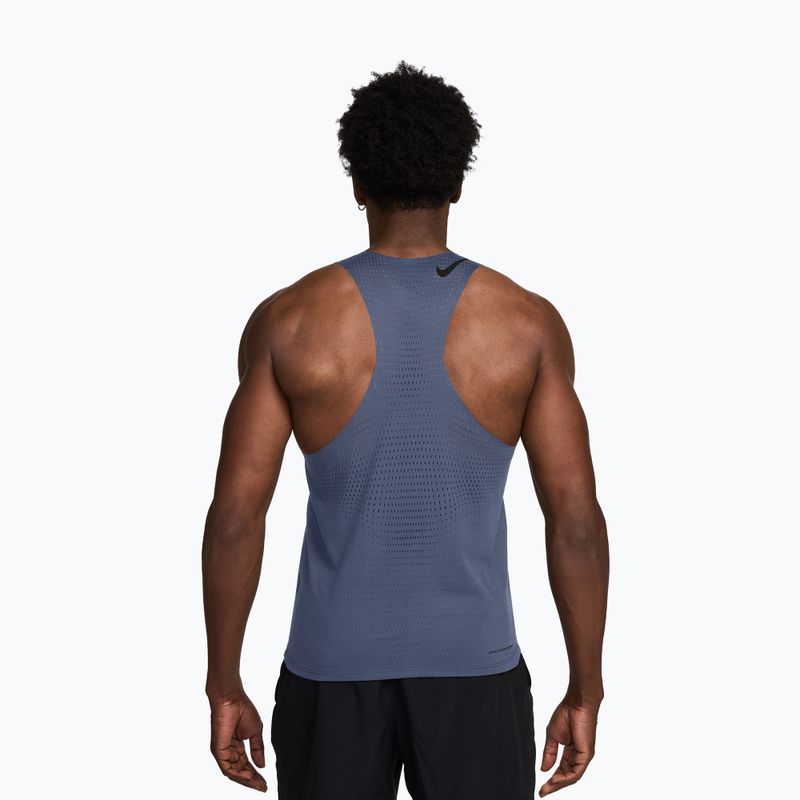 Koszulka do biegania męska Nike AeroSwift Dri-Fit ADV diffused blue/black 2