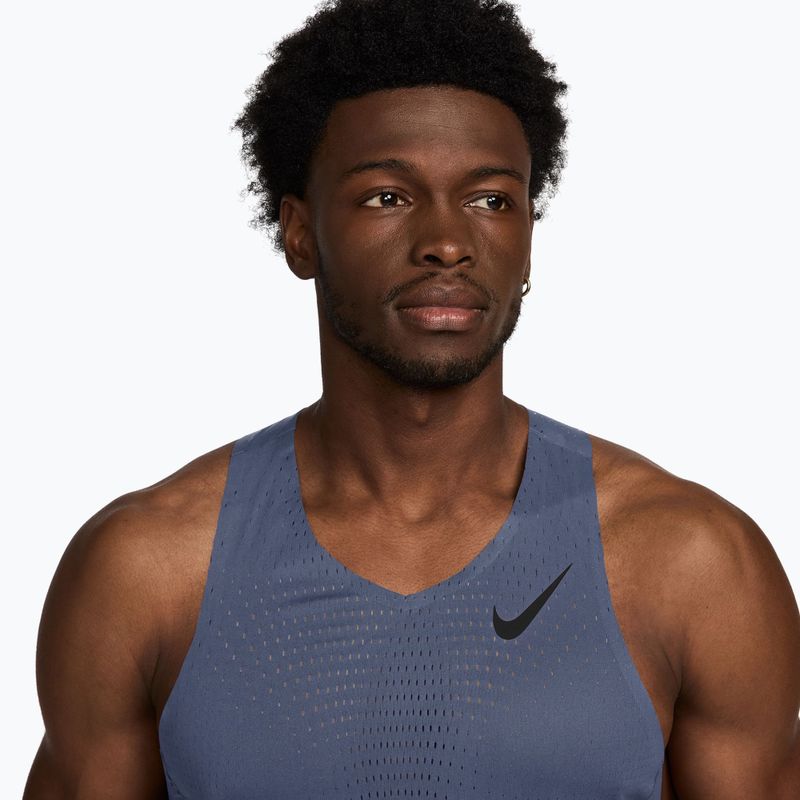 Koszulka do biegania męska Nike AeroSwift Dri-Fit ADV diffused blue/black 3