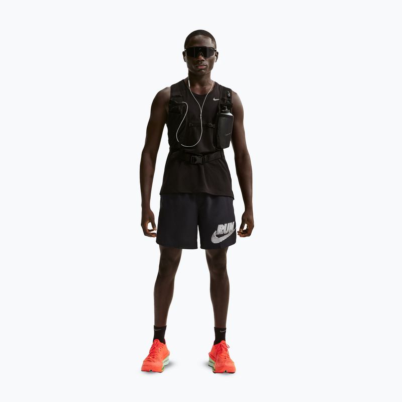 Spodenki męskie Nike Challenger Dri-Fit Brief-Lined 7" black/white 2