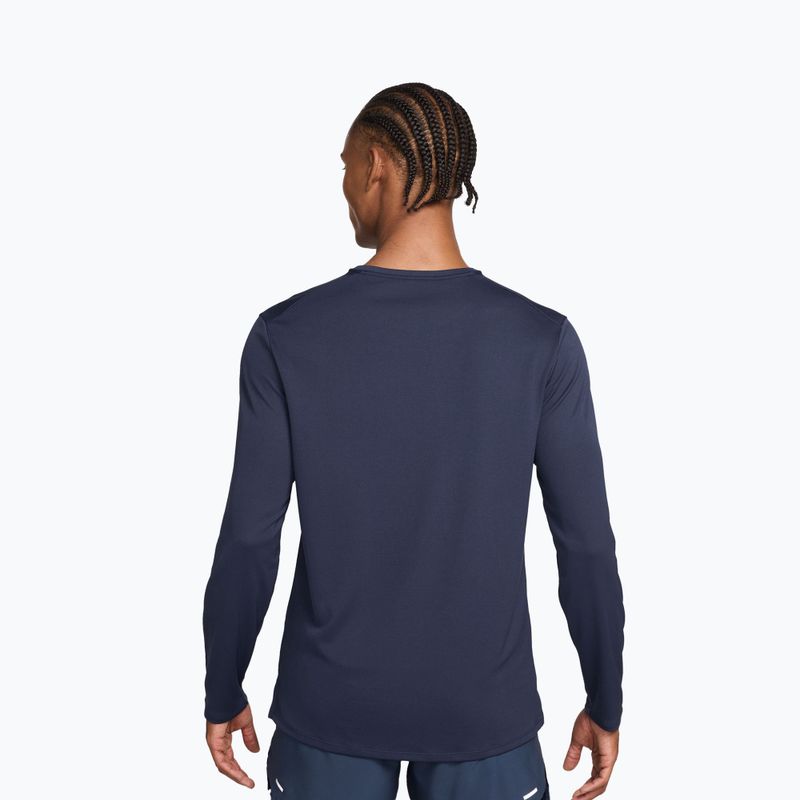Longsleeve do biegania męski Nike Miler Dri-Fit UV midnight navy 3