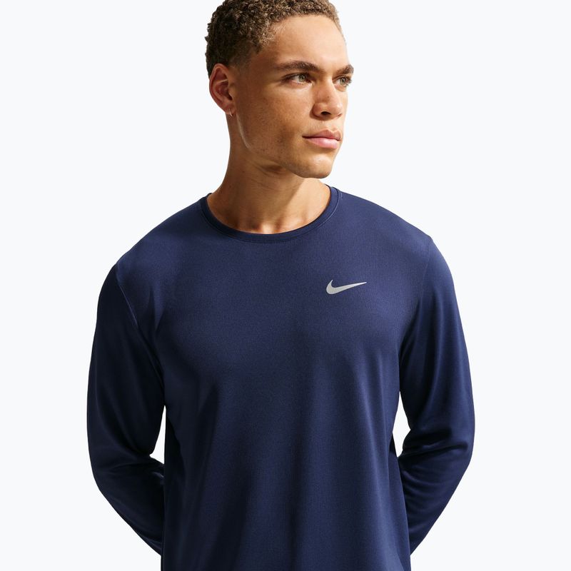 Longsleeve do biegania męski Nike Miler Dri-Fit UV midnight navy 5