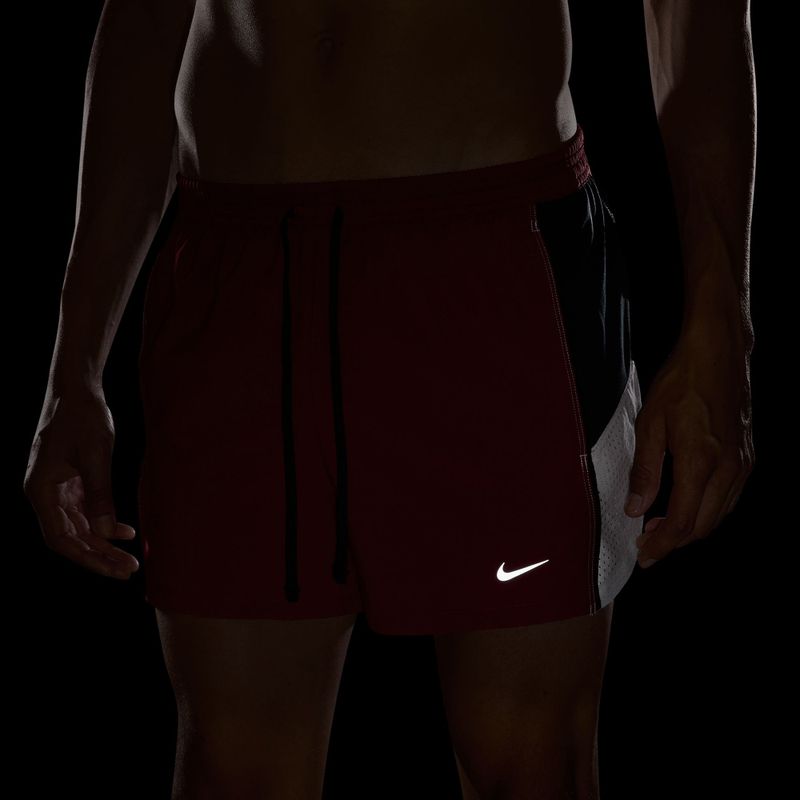 Spodenki do biegania męskie Nike Retro Dri-Fit Brief-Lined 4" team crimson/black 5