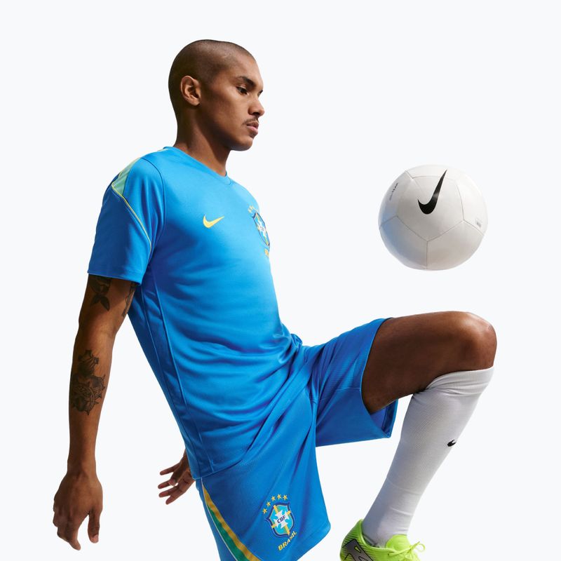 Spodenki piłkarskie męskie Nike Brazil 2026 Stadium Home lt photo blue/light menta/white 4